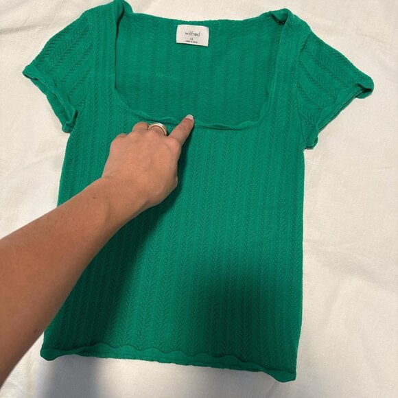 Wilfred Women's Green Crop-top - Picture 1 of 3